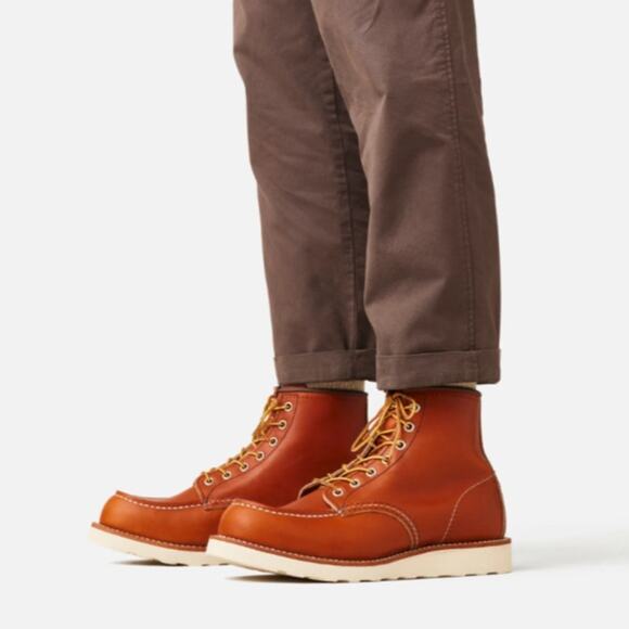 Red Wing Shoes Men's 9D Oro Legacy Leather 6" Classic Moc Boots Lace Up LE4-8 - Picture 1 of 9
